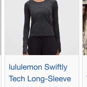 Lululemon Gray Long-Sleeve Top